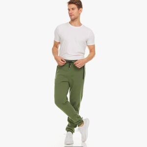 NEW PURE CHAMP ARMY GREEN DRAWSTRING JOGGERS SMALL